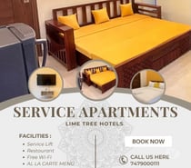 3 BHK Fully Furnished Service Apartment by Lime Tree Hotels