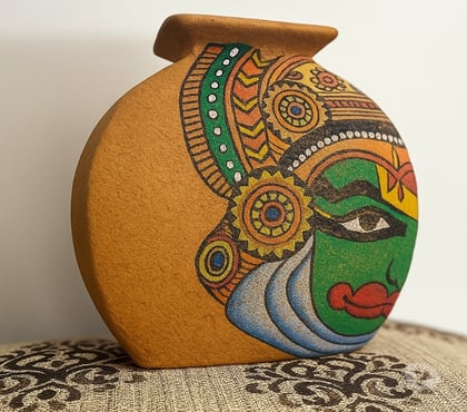 Antiques - Photos for Limited Stock! Hand-Painted Terracotta Vase | Home Decor