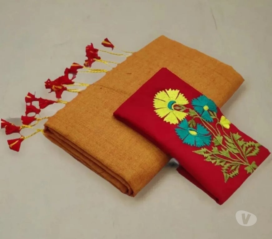 Buy & Sell Clothes Kolkata - Photos for Elegant Hakoba and Organza Mixed Cotton Saree