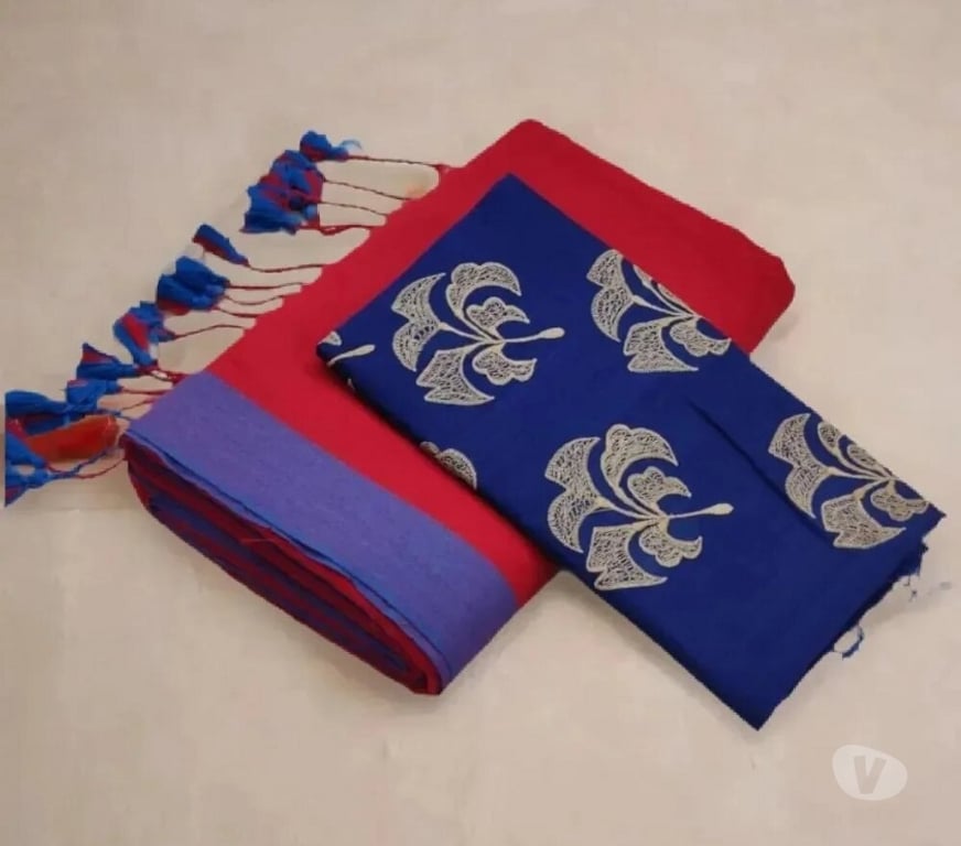 Buy & Sell Clothes Kolkata - Photos for Elegant Hakoba and Organza Mixed Cotton Saree