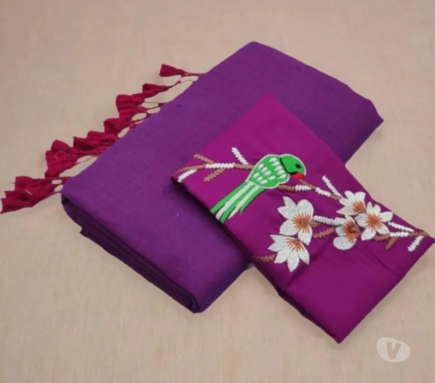 Buy & Sell Clothes Kolkata - Photos for Elegant Hakoba and Organza Mixed Cotton Saree