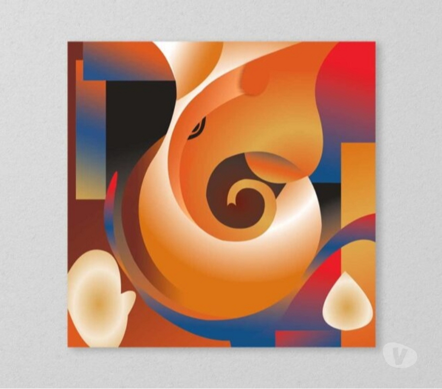 Renovation services New Delhi - Photos for Abstract Ganesha Wallpaper | Wall Curry