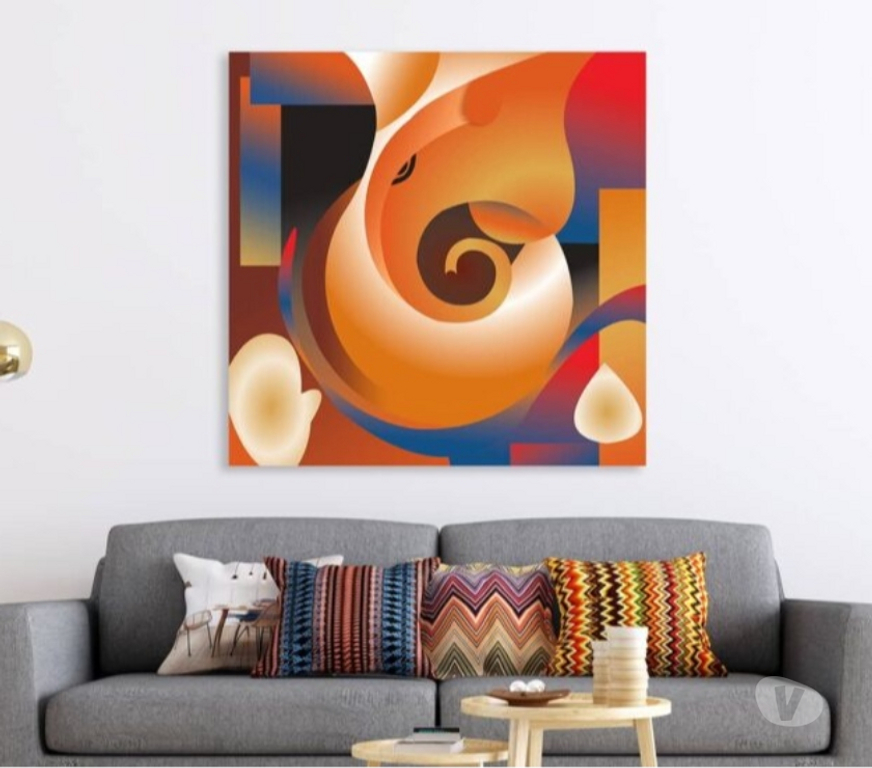 Renovation services New Delhi - Photos for Abstract Ganesha Wallpaper | Wall Curry