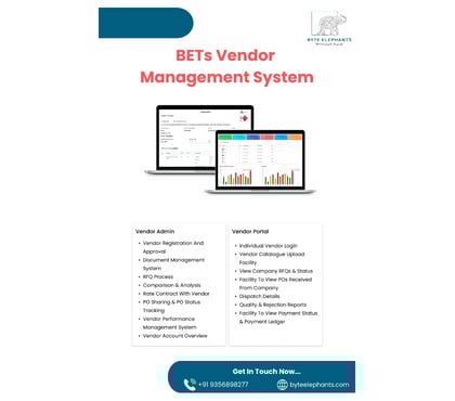 Computer services - Photos for BETs Vendor Management System