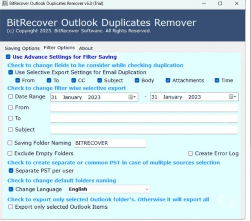 Web services New Delhi - Photos for BitRecover Outlook Duplicate Remover