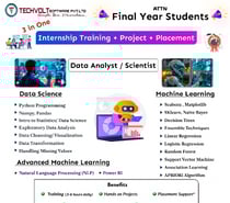 Machine Learning Internship|Techvolt Software|Coimbatore
