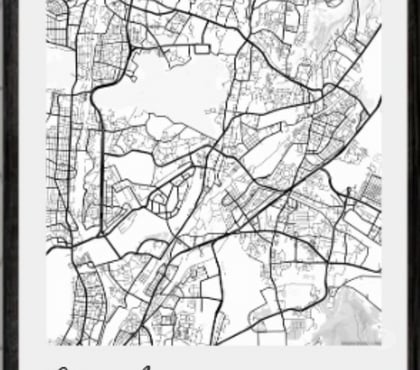 Handicrafts - Collectables - Photos for Custom street map painting by Telinchi