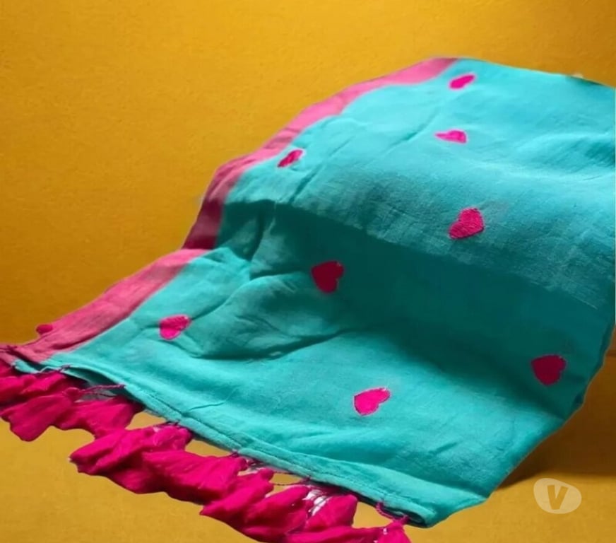 Buy & Sell Clothes Kolkata - Photos for Elegant Pure Buta Mulmul Cotton Sarees