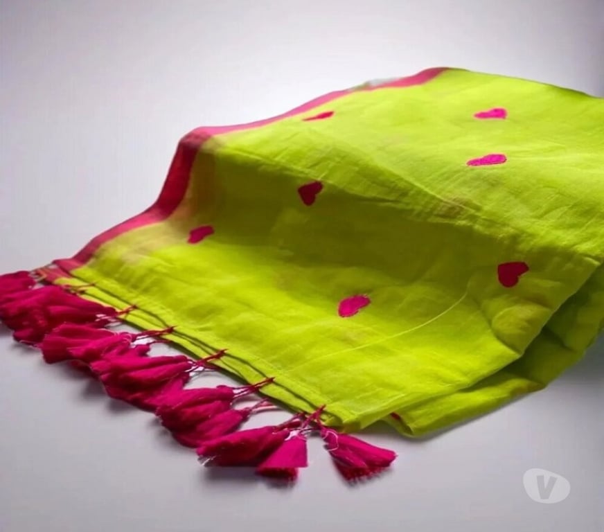 Buy & Sell Clothes Kolkata - Photos for Comfortable Buta Mulmul Cotton Saree