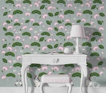 Pichwai Kamal Talai Lotus Pond Wallpaper | Wall Curry