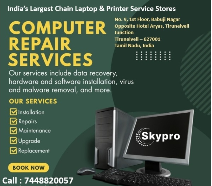 SKYPRO – RELIABLE LAPTOP PRINTER SERVICE CENTER